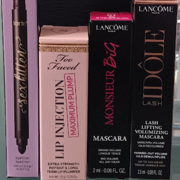 Lancome Other - MACY'S 4pc LOT Eyeliner/Lip Plumper/Mascara Makeup Items LANCOME/TARTE/TOO FACED